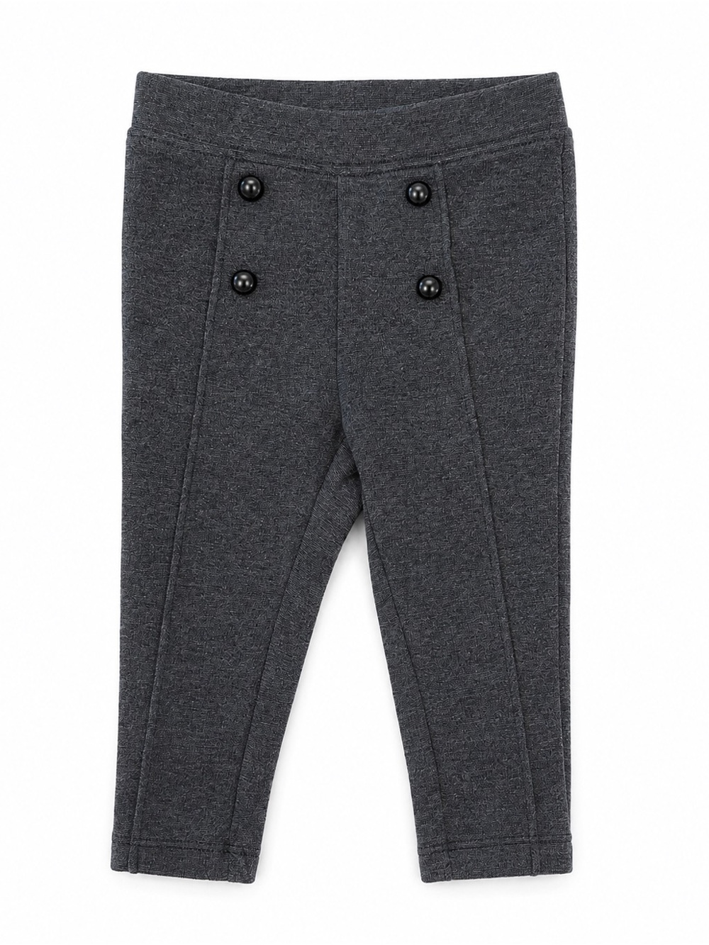 GAP Dark Charcoal Button-Front Knit Leggings